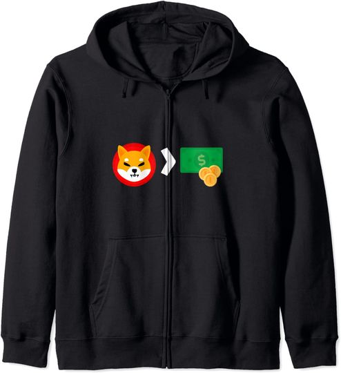 Discover Hoodie Sweater com Capuz e Fecho-éclair para Homem e Mulher Bitcoin Cifrão