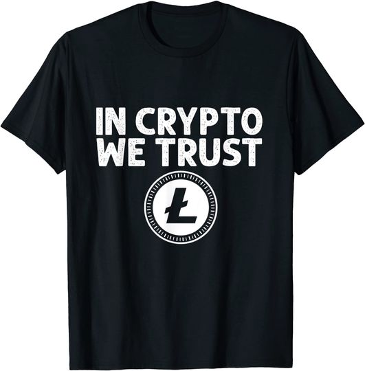 Discover Unissex T-shirt Camiseta para Homem e Mulher Litecoin Criptocurrencia Crypto Regalo