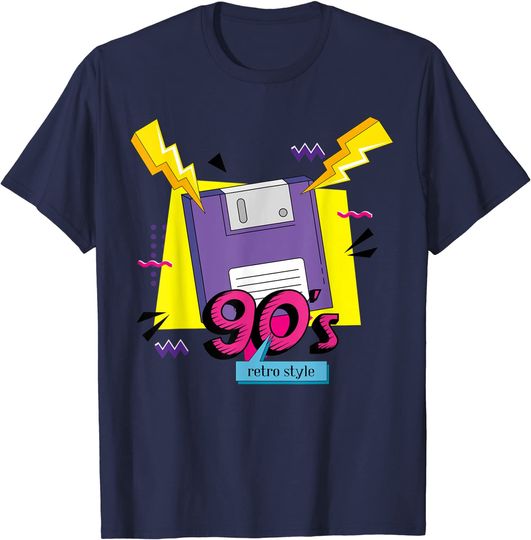 Discover Camiseta T-shirt 90s Estilo Retro | T-shirt dos Anos 90 para Homem e Mulher