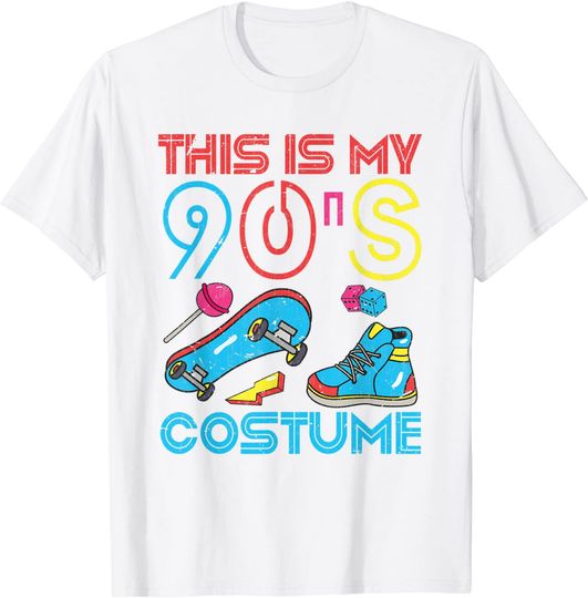Discover This is My 90s Tênis de Skate T-shirt com Estilo dos Anos 90