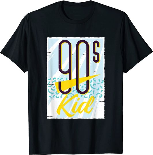 Discover 90’s Kid T-shirt Camiseta para Homem e Mulher Retro dos Anos 90