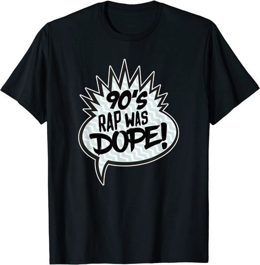 Discover Camiseta T-shirt 90’s Rap Hip Hop Old School para Homem e Mulher
