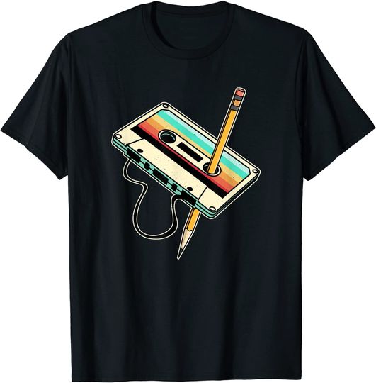 Discover Retro Carenagem Cassette 80s 90s T-shirt Camiseta