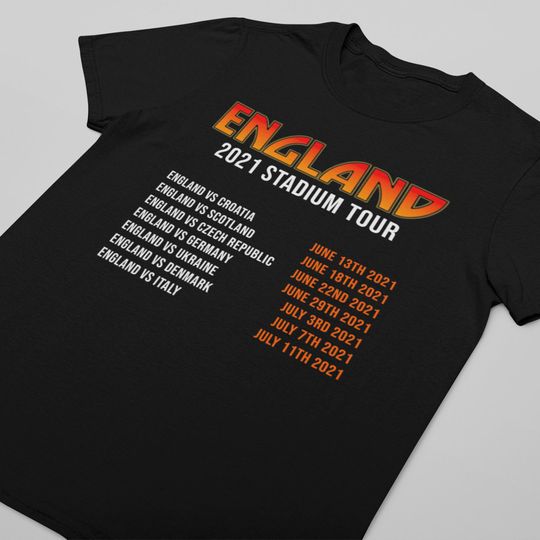 Discover Unissex T-shirt Camiseta para Homem e Mulher INGLATERRA Estádio Tour Futebol 2021