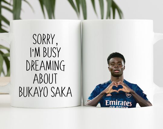 Discover Caneca de Cerâmica Clássica Dreaming about Bukayo Saka Euro 2020am