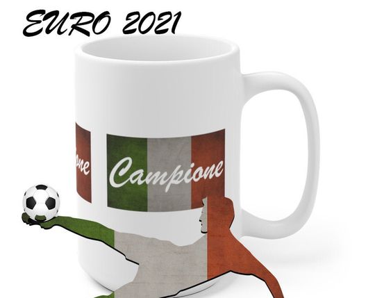Discover Caneca de Cerâmica Clássica Italy Mug Champions Euro 2021
