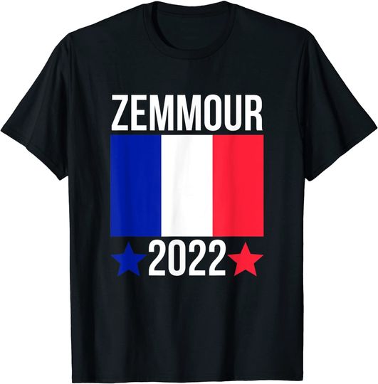 Discover T-shirt Camiseta Manga Curta para Homem Eleições Político Zemmour 2022