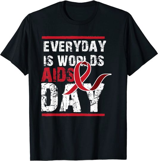 T-shirt Vintage para o Dia Mundial de Luta Contra a SIDA