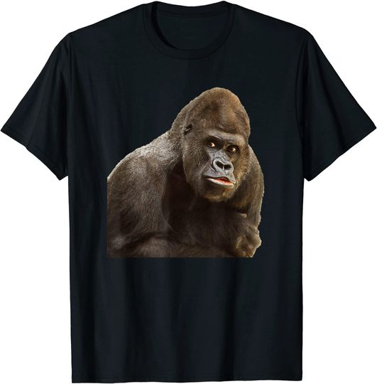 Discover Gorila | T-shirt Camisete Manga Curta Unissexo para o Dia Mundial de Conservação da Vida Selvagem