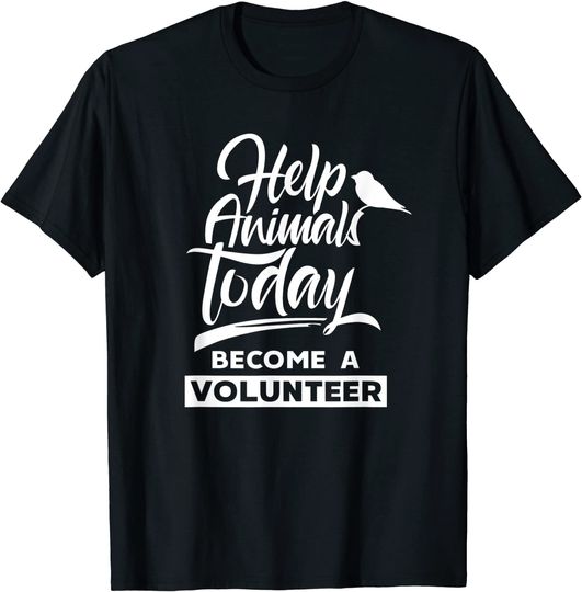 Discover Unissex T-Shirt Voluntariado Voluntario Bienestar Animal Camiseta