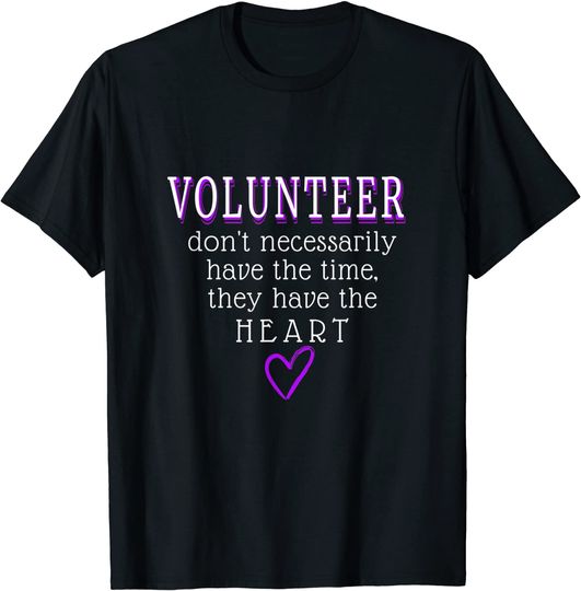 Discover Unissex T-Shirt Voluntariado Voluntariado Cotización De Agradecimiento