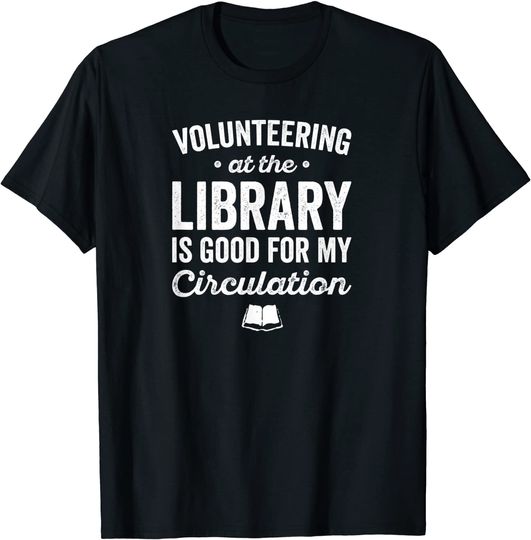 Discover Unissex T-Shirt Voluntariado Na Biblioteca Do Livro
