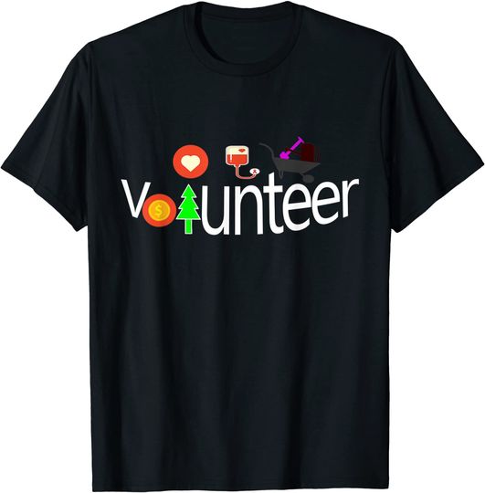 Discover Unissex T-Shirt Voluntariado Voluntario Camiseta