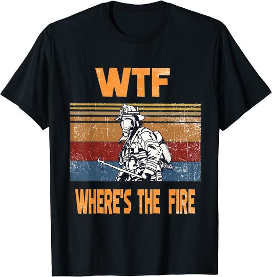 Discover Unissex T-Shirt Voluntariado Where´s The Fire Bombero Voluntario Camiseta