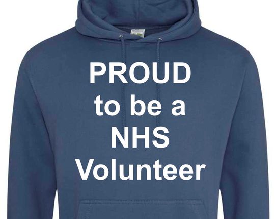 Discover Hoodie Sweater Com Capuz Voluntariado Proud to be a NHS Volunteer Hoodie
