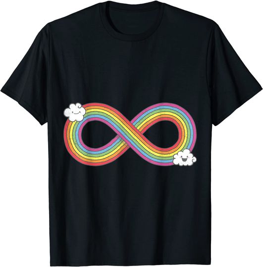 Discover T-shirt Arco-íris Infinito| Camiseta Unissexo