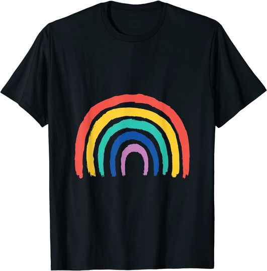 Discover T-shirt Camiseta Manga Curta Unissexo Arco-íris