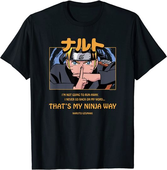 Discover Unissex T-Shirt Ninja Naruto Shippuden Caminho Ninja De Legendas Fechadas T-Shirt