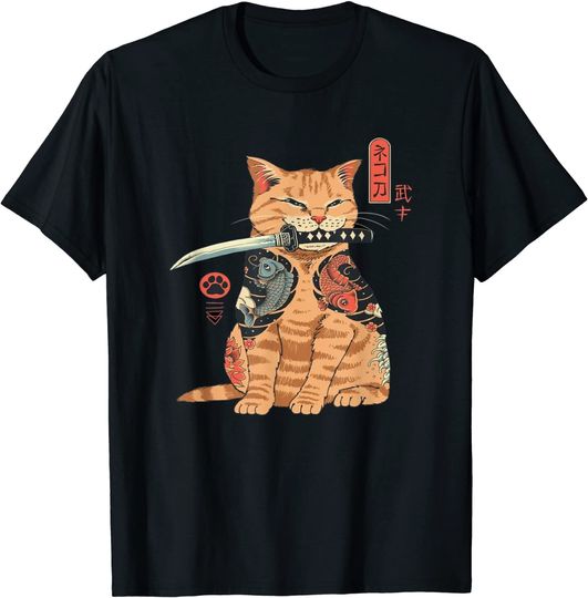 Discover Unissex T-Shirt Ninja  Tatuagem Japonesa Samurai Ninja