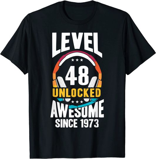 Discover Unissex T-Shirt 1973 Awesome 1973