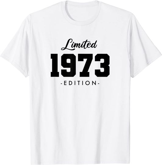 Discover Unissex T-Shirt 1973 Retro 48 anos