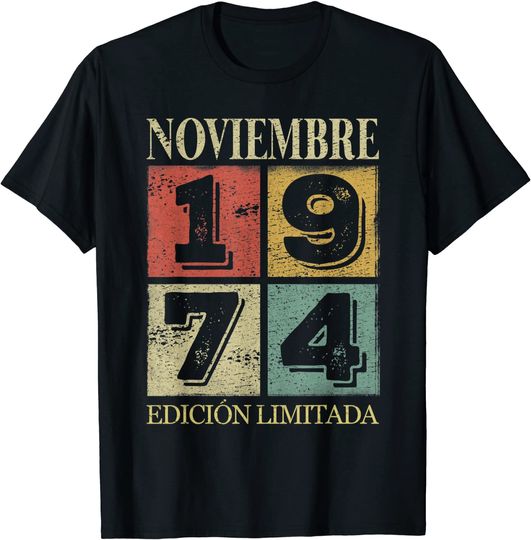 Discover Unissex T-Shirt Presente Para Homem Mulher Aniversário Nascida Novembro de 1974