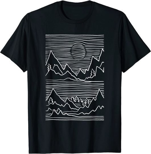 Discover Cena do Amanhecer na Montanha Unissex T-Shirt Dia Internacional Da Montanha Camiseta Para Homem E Mulher