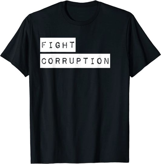 T-shirt para o Dia Internacional Contra a Corrupção | Camisa Manga Curta para Homem e Mulher