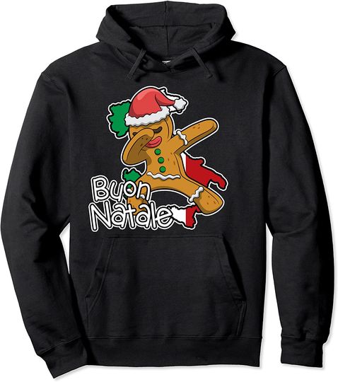 Discover Hoodie Sweater Com Capuz Natal Buon Natal Gingerbread Man
