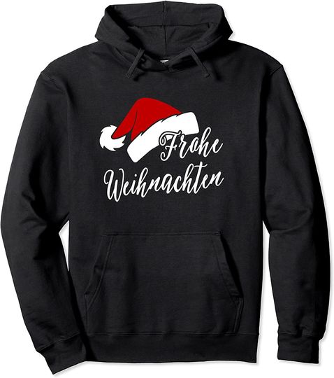 Discover Hoodie Sweater Com Capuz Natal Frohe Weihnachten Buon Natale Tedesco