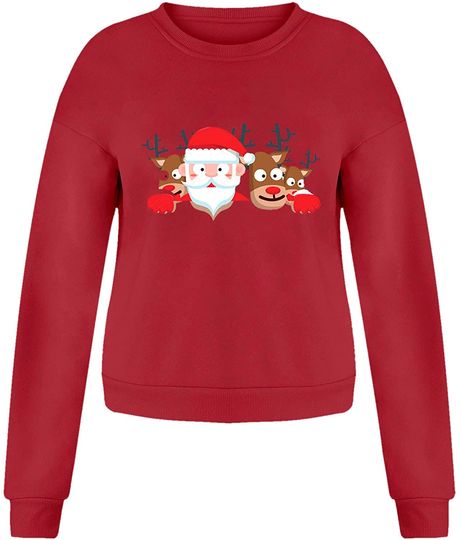 Discover Suéter Sweatshirt Natal 2021 Pai Noel e Rena