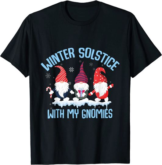 Discover Gnomos No Solstício de Inverno | T-shirt Camisola Manga Curta Unissexo