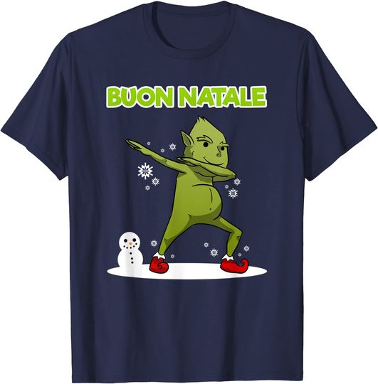 Discover Unissex T-Shirt Feliz Natal Buon Natale Italiano