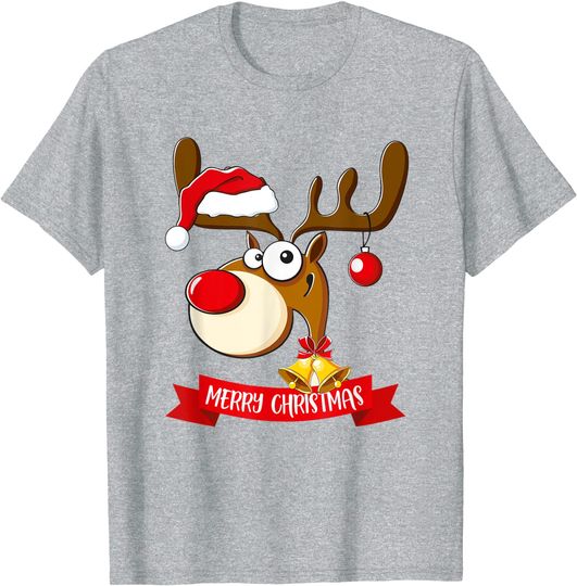 Discover Unissex T-Shirt Feliz Natal Feliz Rena o Fato de Natal