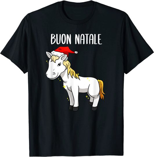 Discover Unissex T-Shirt Feliz Natal  Buon Natale Feliz Navidad en Italiana Camiseta