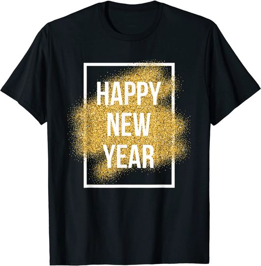 Discover T-shirt Camisola Manga Curta Masculino Feminino Réveillon Feliz Ano Novo