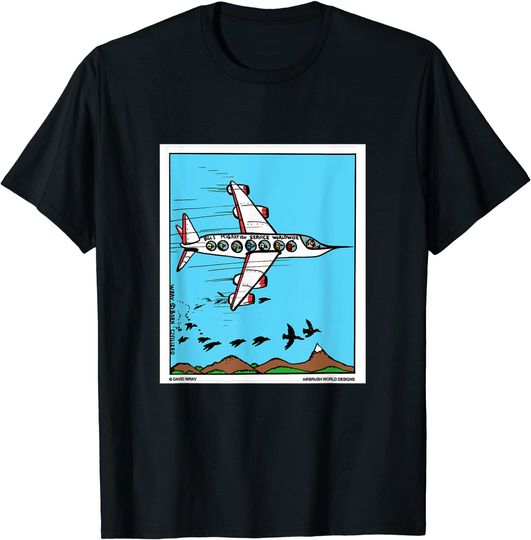 Discover Unissex T-Shirt Dia Internacional das Migrações Animal Bird Migration Airline Service
