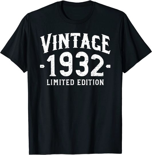Discover Unissex T-Shirt 1932 Vintage 1932 Edición Limitada