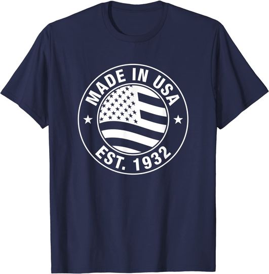 Discover Unissex T-Shirt 1932 Made In USA Est