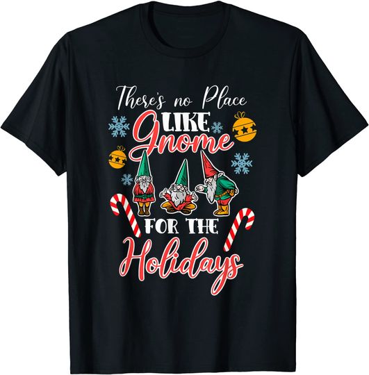 Discover T-shirt Natal Este não É um Lugar como Gnomo Para as Férias de Natal