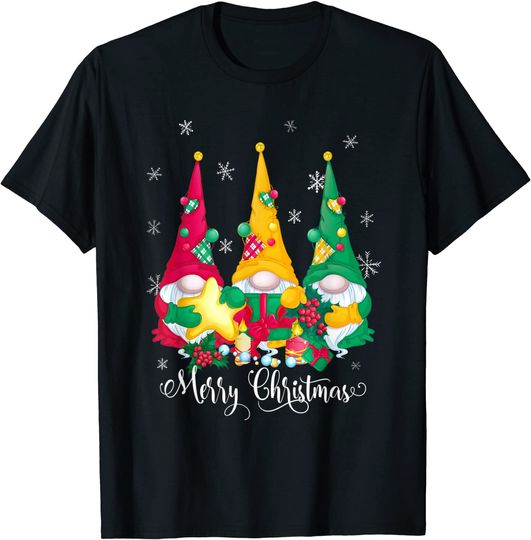 Discover Feliz Natal Gnomo T-shirt para Homem e Mulher