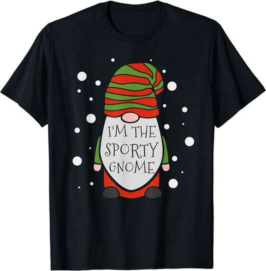 Discover T-shirt Gnomo Desportivo Feliz Natal | Camiseta para Homem e Mulher