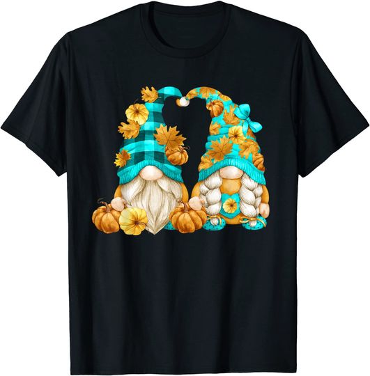 Discover Camiseta T-shirt para Homem e Mulher Gnomo de Flores