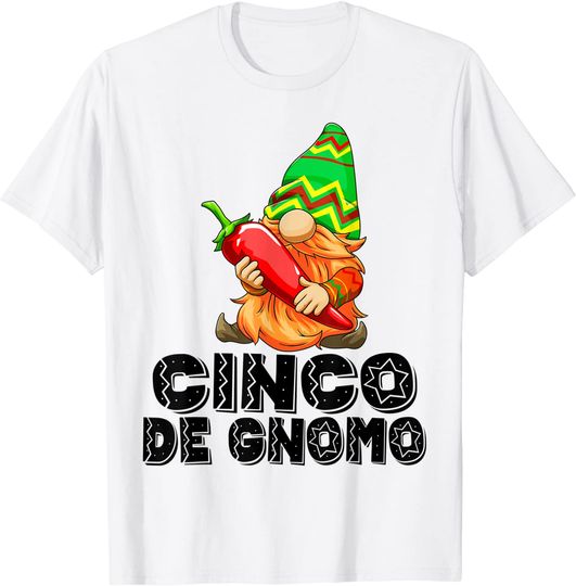 Discover Cinco De Gnomo Gnome Tee Shirts Funny Women Gnome Love Camiseta