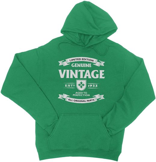 Discover Hoodie Sweater com Capuz Unissexo Presente Ideal Vintage para Pessoas Nascidas em 1933