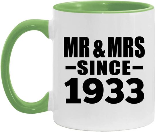 Discover Mr & Mrs Since 1933 | Mug Caneca de Cerâmica com Cor Interna 350ml