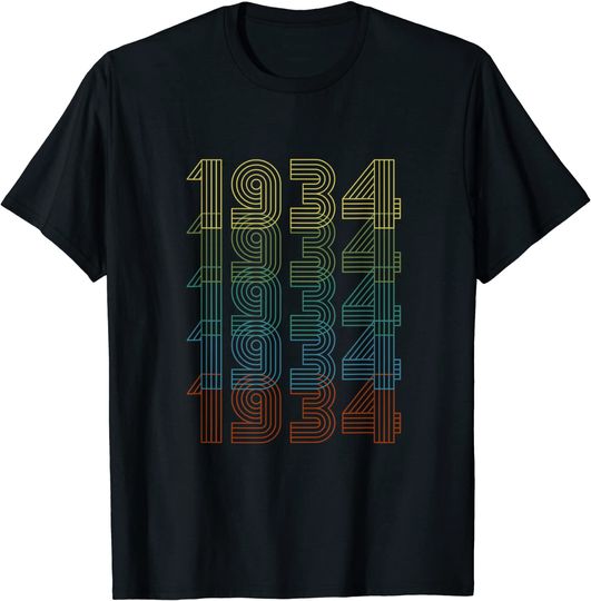 Discover Unissex T-Shirt Camiseta 1934 Retro Vintage Clásico