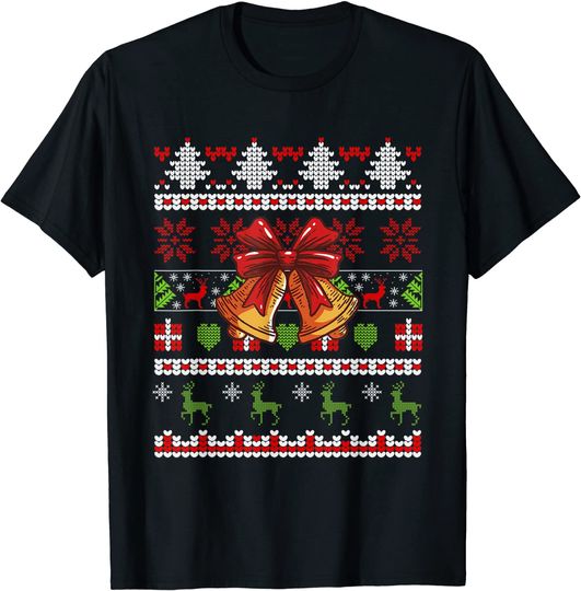 Discover T-shirt Camisola Manga Curta Unissexo Feliz Natal Sino de Natal
