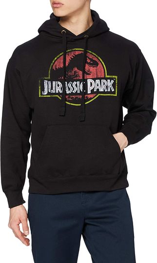Discover Hoodie Sweater Com Capuz Jurassic Park Distressed Logo