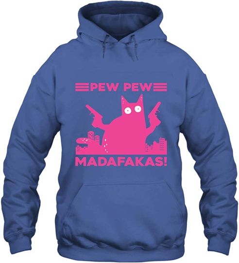Discover Hoodie Sweater Com Capuz Pew Pew Madafakas Gato Vintage